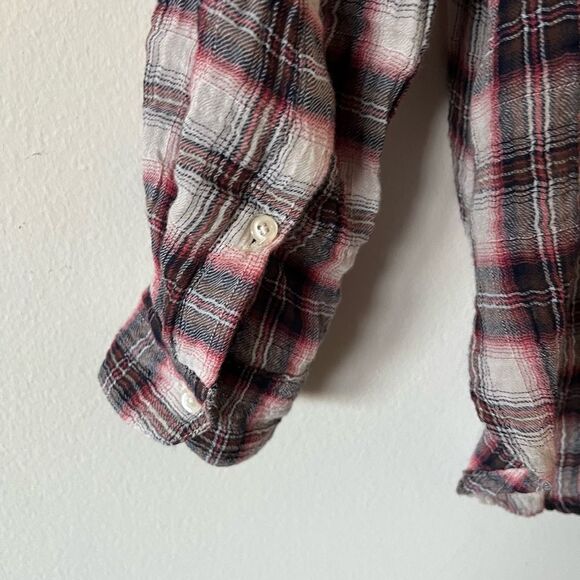 Birds of Paradis by‎ Trovata plaid twist front top - Picture 13 of 13